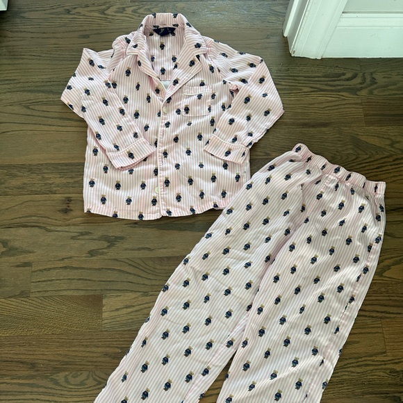Polo by Ralph Lauren Pink Striped Kids Pajamas - Picture 1 of 3